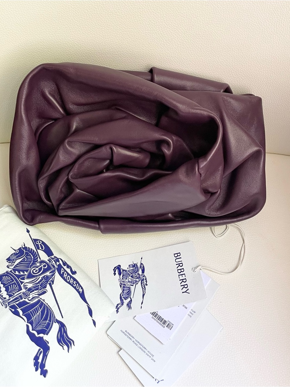 Burberry Leather Rose Clutch